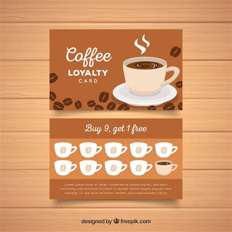 Coffee T Card Template Vectors And Illustrations For Free Download