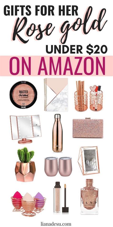 Great gifts for $20 and under. Rose Gold Gifts for HER - Under $20 from Amazon | Rose ...