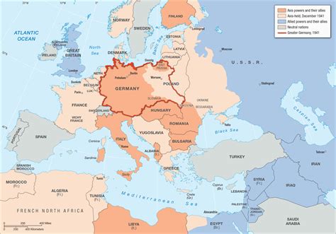 Ww2 Map Of Europe Allies And Axis Secretmuseum