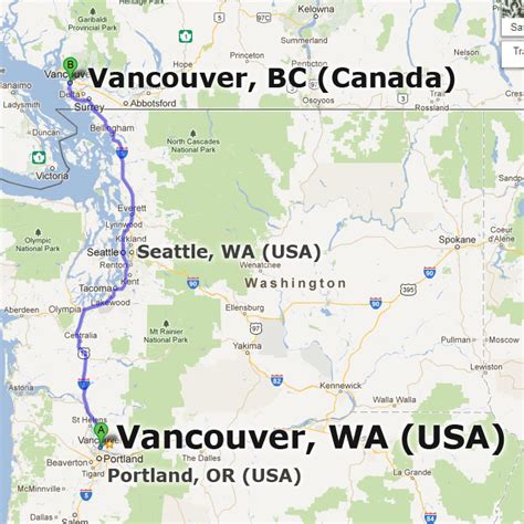 Vancouver Washington Wa Usa Vs Vancouver Bc Canada