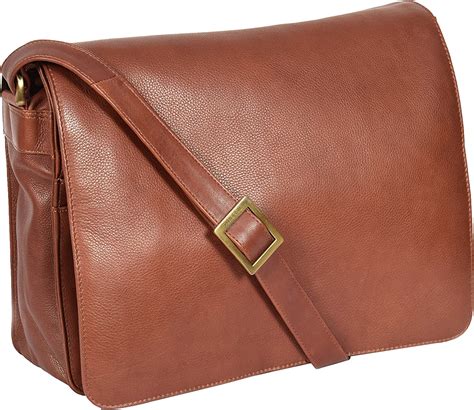 Working Womens Brown Leather Shoulder Bag A4 Large Messenger Cross Body