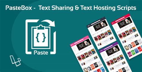 Pastebox Text Sharing And Text Hosting Script Documentation