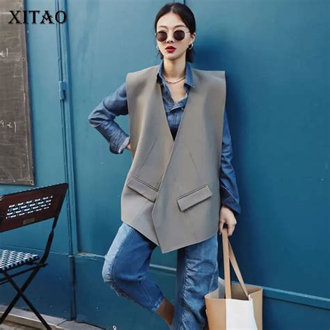 Xitao Korea Fashion Female Spring Summer 2019 New Casual Vest Solid