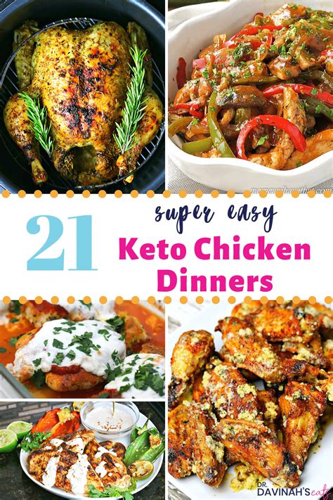 Keto Chicken Meals Dinners Recipes Dr Davinah S Eats