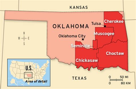 Indian Tribes In Oklahoma Map Maping Resources