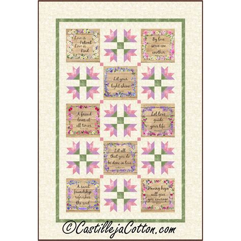 Good Words Quilt Pattern