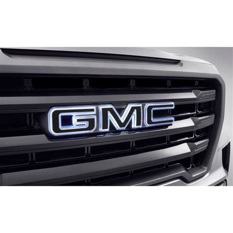2021 2022 Gmc Sierra 2500 Hd Front Illuminated Gmc Emblem Black