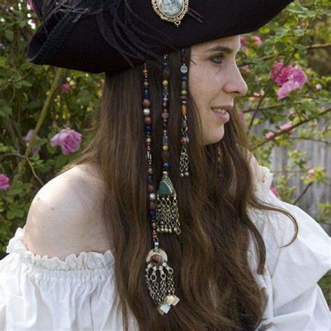 Medium Pirate Hair Jewels Halloween Costume Accessory 26 00 Via Etsy Pirate Hair