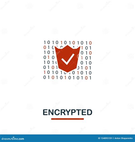 Encrypted Icon Creative Two Colors Design From Crypto Currency Icons