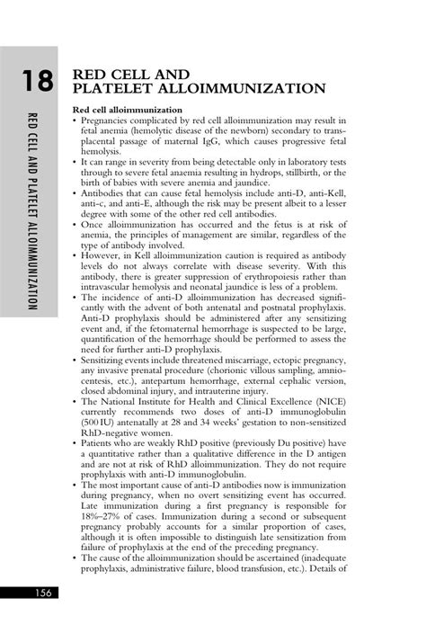 Red Cell And Platelet Alloimmunization Chapter 18 Handbook Of Fetal