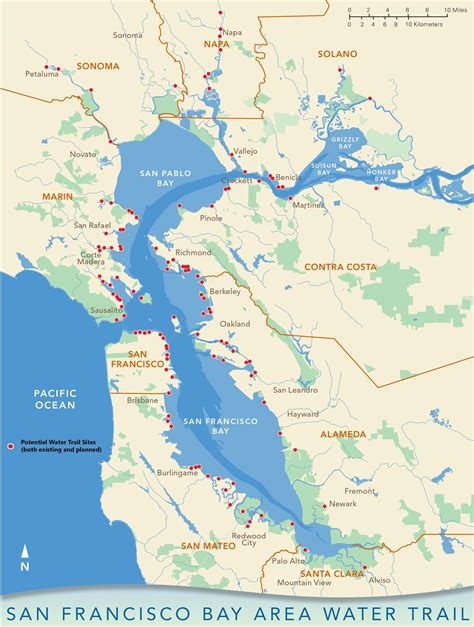 San Francisco Bay Map American Justice Notebook