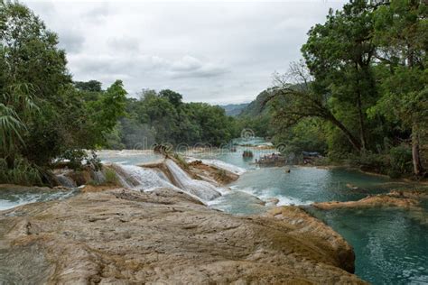 Agua Azul Waterfalls In Chiapas Mexico Editorial Photo Image Of