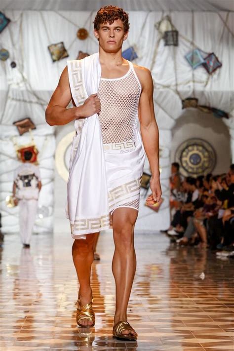 Ancient Greek Inspired Menswear Greek Fashion Versace Men Greek