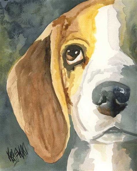 Pin By Kouki Pom On Watercolor Beagle Art Dog Paintings Animal