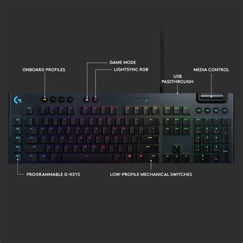 ใหม่แท้ศูนย์ไทยlogitech G813 Lightsync Rgb Mechanical Gaming Keyboard
