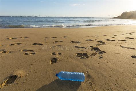 Trash On The Beach Pollution Garbage Stock Image Image Of Closeup