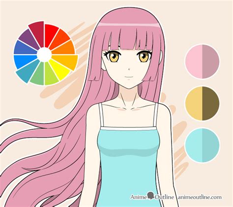 Tutorial Anime Eye Color Palette How To Draw Anime Coloring Drawing