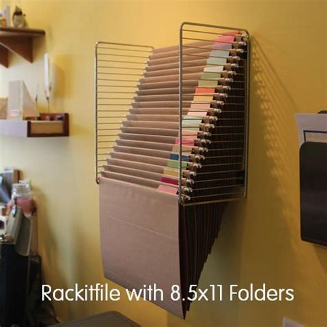 Roll down security doors moving file walls filing system. Rackitfile Wall Hanging File Folder System Scrapbook Paper ...