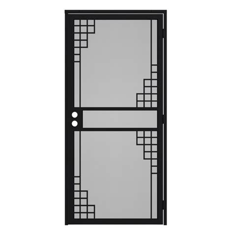 Gatehouse Monterey 36 In X 81 In Black Steel Surface Mount Single Door