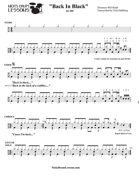 Drum Sheet Music Drums Sheet Drum Notes Music Beats Drum Lessons