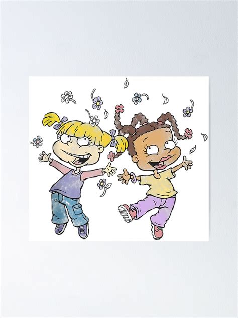 Nickelodeon Rugrats Angelica And Susie Poster For Sale By Zerasstore Redbubble