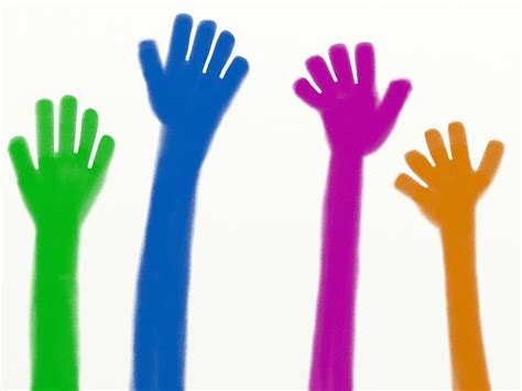 Download Hands Raised Hands Volunteering Royalty Free Stock