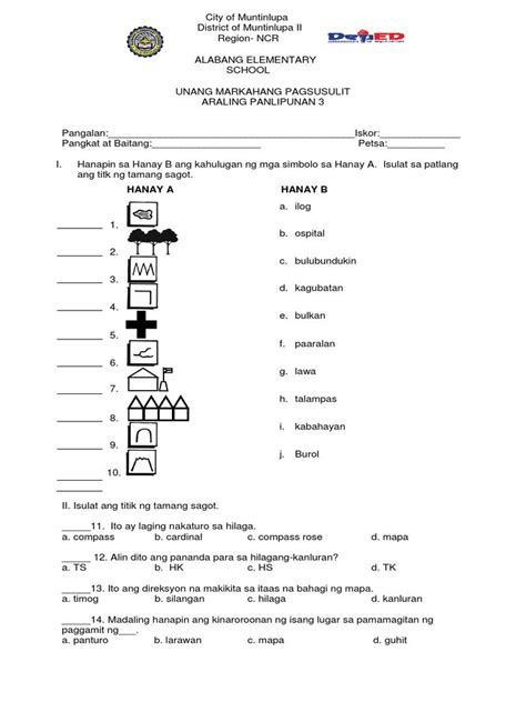 Araling Panlipunan Grade 3 Worksheets Pdf Thekidsworksheet