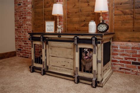 Wooden Dog Crate Furniture Designed For Your Dogs With Your Décor In Mind
