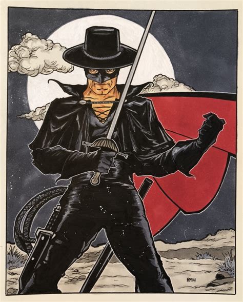 Zorro By Rich Hennemann In Robert Bakers Commissions Zorro Comic Art