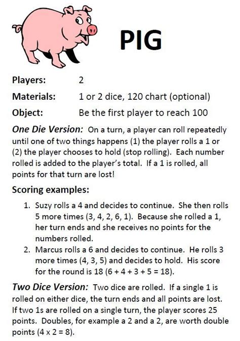 Greed Dice Game Instructions