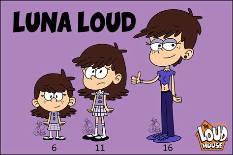 Luna Loud Growing Up By C Bart On Deviantart