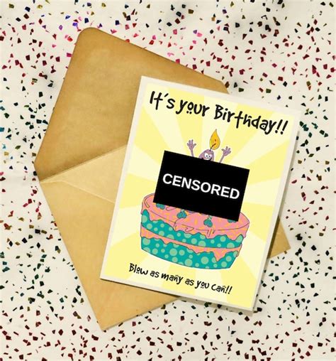Funny Birthday Card Adult Greeting Card Mature Card Cards For Friend
