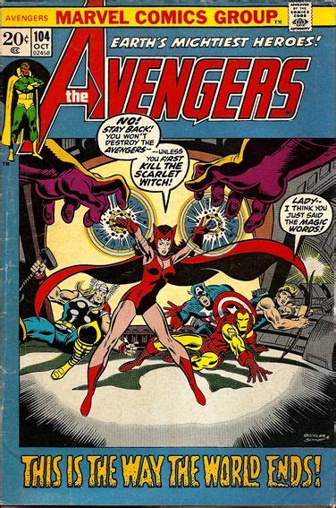 Avengers 104 A Oct 1972 Comic Book By Marvel