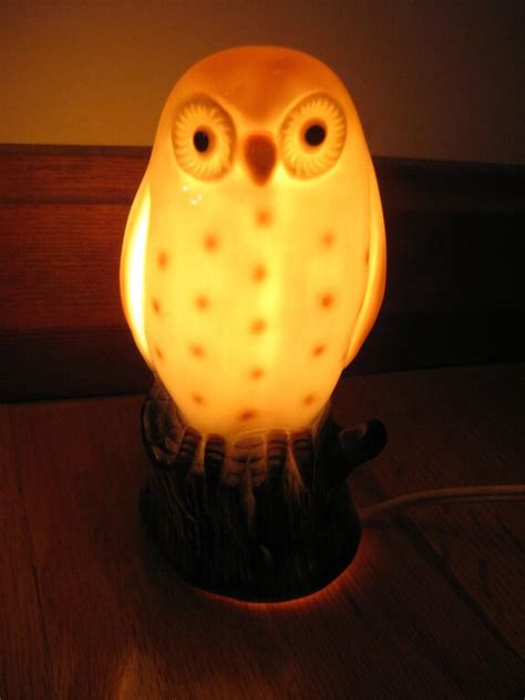 Vintage Owl Night Light
