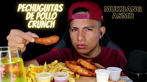 Asmr Comiendo Pechugas Crunch De Supermercado Mukbang Youtube