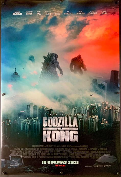 Godzilla Vs Kong 2021 Original Movie Poster Art Of The Movies