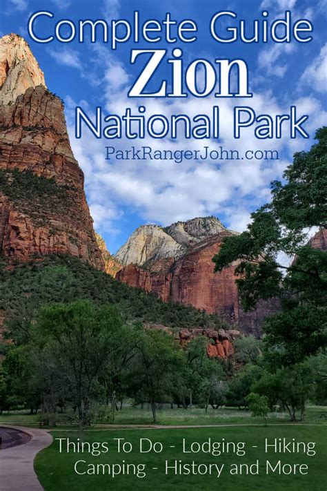 Zion National Park Epic Guide 2022 Park Ranger John