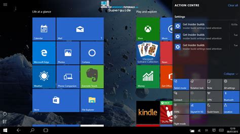 Windows 10 Tutorial 7 Tablet Mode And The New Start Screen Top