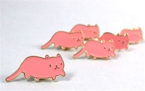 29 Cat Pins That Are Simply Purrrfect Enamel Pins Cat Pin Pink Cat