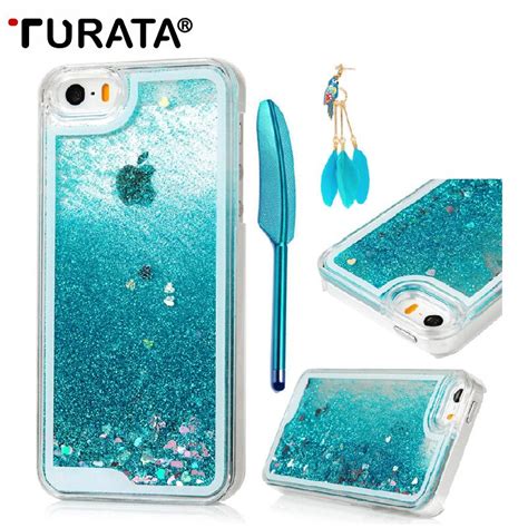 Turata Luxury Liquid Quicksand Glitter Case For Iphone 5 5s Se Case