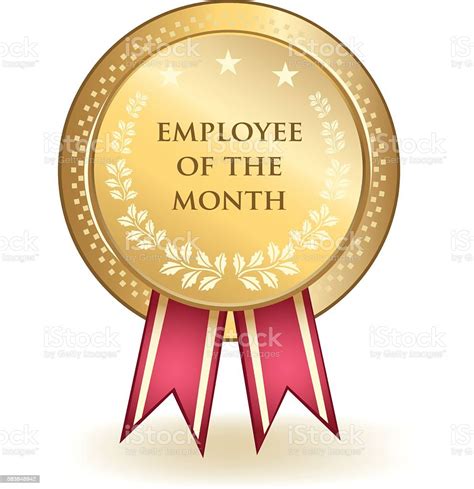 Employee Of The Month Award Stock Illustration Download Image Now