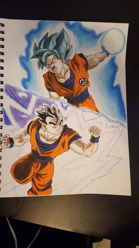 Gohan Vs Goku Drawing