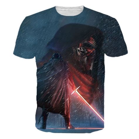 Men Star Wars 3d T Shirt Darth Vader Kylo Ren Top Costume Clothing3d T