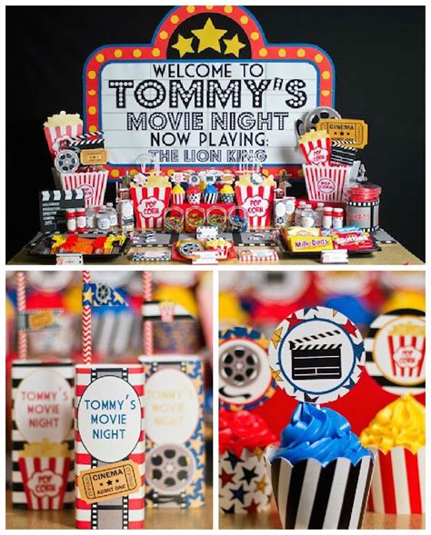 Movie Night Themed Birthday Party Via Karas Party Ideas