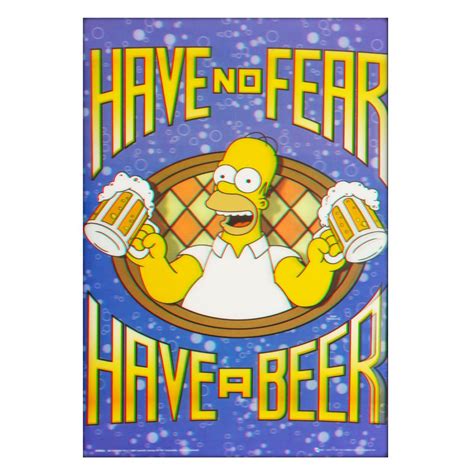 Fox latin america (américa latina, cabo). Poster 3d Homer Simpson Não Tenha Medo, Beba Uma Cerveja ...