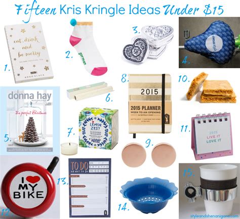 Make your gift meaningful & memorable by personalizing it. 15 Kris Kringle Ideas Under $15 for Christmas 2014 - Style ...