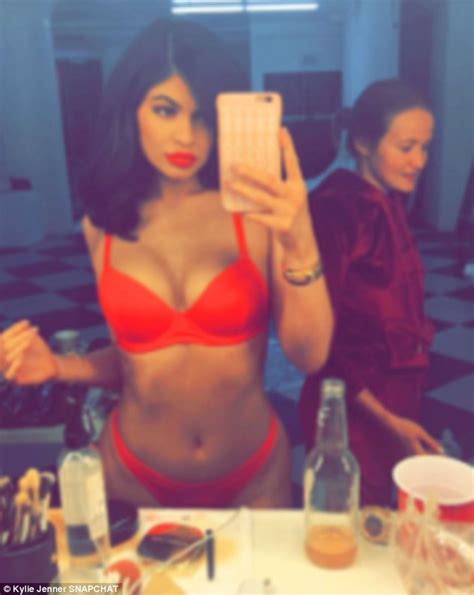 Kylie Jenner Flaunts Her Feminine Form In Racy Red Bra And Panties On Social Media Bomweekly
