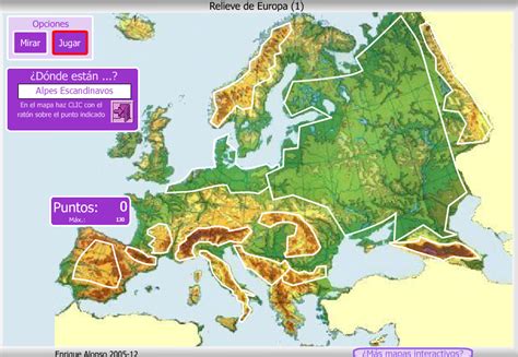Blog De Sexto Mapas Interactivos Relieve De Europa