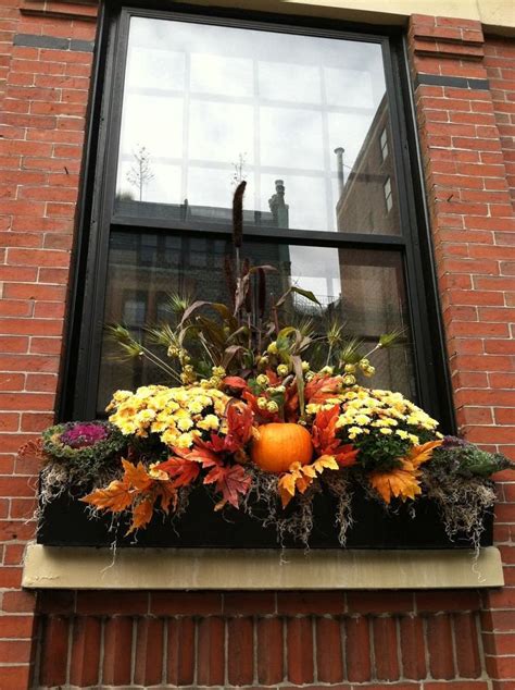 Beautiful And Creative Fall Window Box Planter Ideas