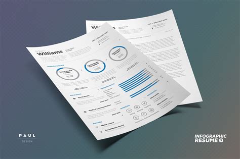 Infographic Resumecv Volume 3 Indesign Word Template